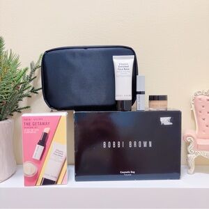 Bobbi Brown Skincare Collection with Black Cosmetic Bag